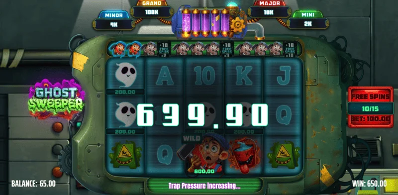 Ghost Sweeper - velká výhra v sérii Free Spins s násobitelem