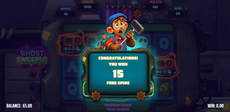 Ghost Sweeper - spuštění Free Spins